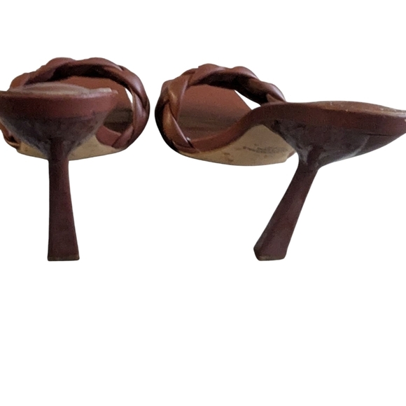 Liliana, Women's Brown Braided Mules, Size 7.5 - Picture 3 of 5